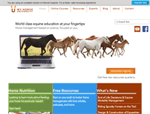 Tablet Screenshot of myhorseuniversity.com